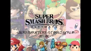 Every characters Star KO Scream - Super Smash Bros Ulitmate. (including DLC)