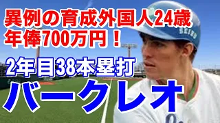 【バークレオ ホームラン】メジャー経験なく育てる助っ人として西武入団。2年目3番秋山幸二4番清原和博の後の5番を打ち38本塁打で優勝に貢献！広島移籍後初アーチも含め独特の本塁打の弾道は見ものだ^^