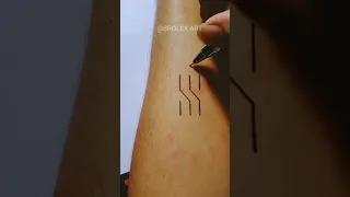 How to draw S grafiti with pen