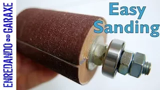 How to make a spinning drum sander for drill press