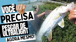 Vem para UltraLight! Pescaria de robalos com material da Aliexpress