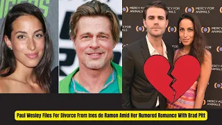 Paul Wesley Files For Divorce From Ines de Ramon Amid Her Rumored Romance With Brad Pitt #shorts