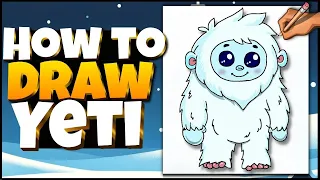 ❄️ How to Draw a Yeti ❄️ Winter Art for Kids
