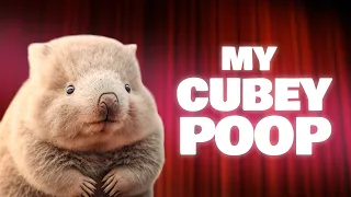 Wombat, the only animal to POOP in cubes
