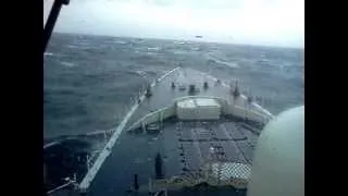 Canadian Navy HMCS Iroquois 280 in heavy seas