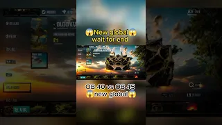 OB40 update vs OB45 update new global in free fire vairal YouTube #short video New free fire 😱😱