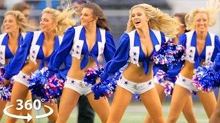 Dallas Cowboys and Cheerleaders take the field in 360 (VR)