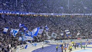 Hertha Berlin vs FC Köln 12/11/22. Olympiastadion, Bundesliga. Ultras boycott ￼ ￼ Qatar World Cup