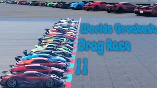 GTA 5 - World's Greatest Drag Race 11 (TOP 28 SUPER CARS) (Newest and Fastest)