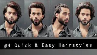 Hairstyles For Medium Hair | 4 Quick And Easy Men's Daily Hairstyle Tutorial