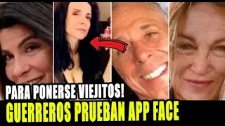 GUERREROS Y RETADORES PRUEBAN APP FACE Y COMO SE VERÁN EN 30 AÑOS