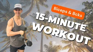 15 minutes workout: Biceps & Backs