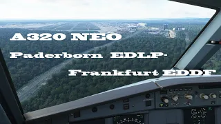 Lufthansa A320 Paderborn EDLP to Frankfurt EDDF MS2020