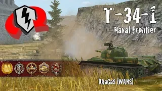 World of Tanks Blitz Replays - T-34-1 at Naval Frontier w/ DAaGaS [WANS]