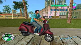 Driving Pegassi Faggio with Tommy | Gta Vice City | GTA 5 Gameplay | Flip Book Artist 2020