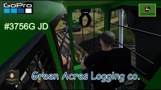 FS22 Forestry! Green Acres Logging co. Moving a lot of Timber! #JD3756G #Gopro