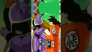 Goku se burla de las poses ridículas del capitán Ginyu🙃#shorts