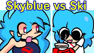 Friday Night Funkin' SkyBlue VS Ski + Cutscenes (FNF Mod/Hard) (FanGirl Mod/Pow Sky/Manifest)