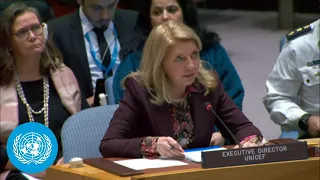 UNICEF Director Addresses Israel-Palestine Crisis | Security Council | United Nations