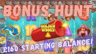 Bonus Hunt with O'Crumbs! £160 Start! Big Bass Splash, Golden Winner and MORE! #slots #bonushunt