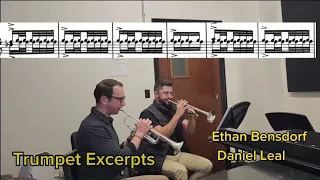 Ethan Bensdorf and Daniel Leal - Trumpet Excertpts - Manhattan School of Music.