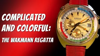 The complicated and colorful Wakmann Regatta wristwatch