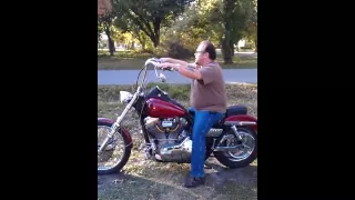 first ride on a Harley goes wrong