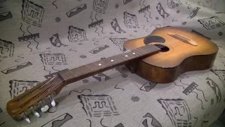 гитара "Ленинградка". Обзор на ленинградскую семиструнную гитару 1974 г.