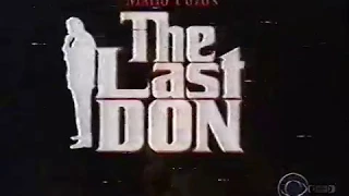 The Last Don | CBS | Promo | 1997