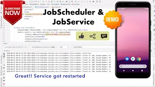 Services in Android - Part 14, JobScheduler & JobService Demo