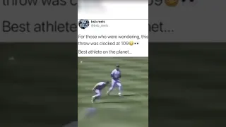 Crazy Bo Jackson 109MPH throw