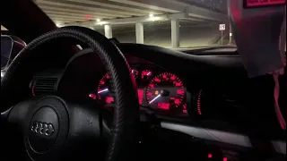 Audi b5 S4 night vibe with accelerated pops