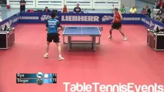 Ryu Seung Min vs Bastian Steger [German League 2012/2013]