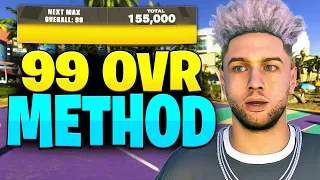 FASTEST 99 OVERALL METHOD - 180K MyPOINTS per HOUR - How To Get 99 OVR in MyCAREER in NBA 2K24