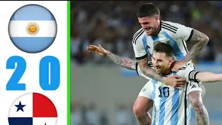 Argentina vs Panama 2-0 all goals and extended highlights 2023