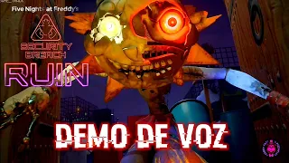 FNAF SECURITY BREACH RUIN - Demo de voz Eclipse, sol y Luna // Español latino (Fandub)