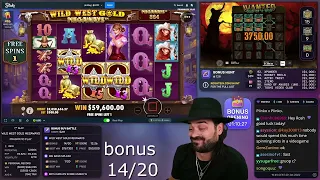 Roshtein Buys 20 Bonusses on Wild West Gold MW