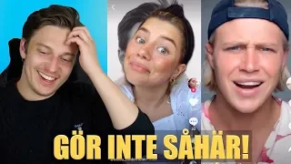 REAGERAR PÅ SVENSKA TIK TOK! 🇸🇪 | Såhär du blir snyggare!