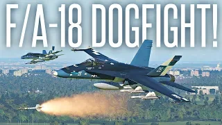 DCS IS TERRIFYINGLY REAL - F/A-18 First Ever Dogfights! feat. Ralfidude