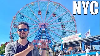 Coney Island, Brooklyn - NYC's MOST FAMOUS Beach & Boardwalk ! (Things To Do & Eat)