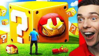 Opening IRON MAN LUCKY BLOCKS In GTA 5 (Hulkbuster)