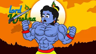 Lord Krishna Transformed To Body Builder By Energy Drink