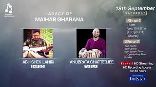 Abhisek Lahiri | Anubrata Chatterjee | Sarod | Live Concert | Legacy of Maihar Gharana