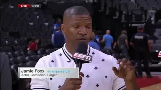 Jamie Foxx does his best Stephen A  Smith & Chris Bosh impression