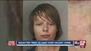 Squatter tries to take over vacant home
