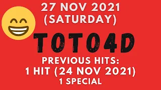 Foddy Nujum Prediction for Sports Toto 4D - 27 November 2021 (Saturday)