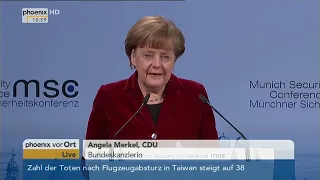 Bundeskanzlerin Angela Merkel zum Ukraine Konflikt: Münchner Sicherheitskonferenz 2015