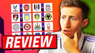 PREMIER LEAGUE 22/23 Fixtures Review In 30 Seconds Or Less