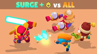 SURGE + Max Upgrade vs ALL | Strongest Brawler in Brawl Stars?