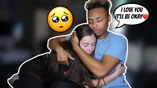 CRYING AND THEN FALLING ASLEEP IN MY BOYFRIENDS ARMS **CUTE REACTION**